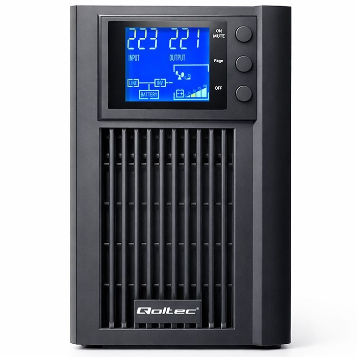 QOLTEC ZASILACZ AWARYJNY PURE SINE WAVE 1KVA 800W | AVR | LCD