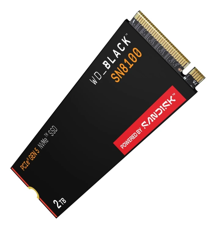 Western Digital Black SN8100 2 TB M.2 PCI Express 5.0 NVMe TLC 3D NAND