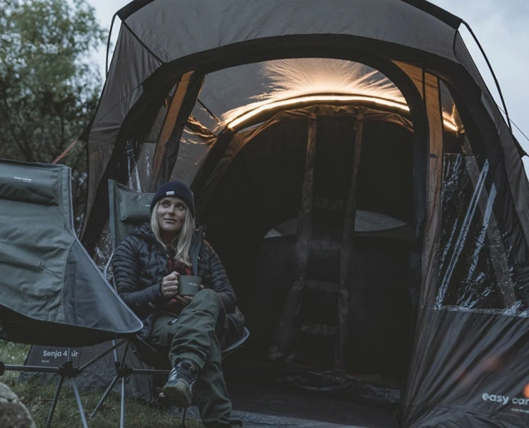 Easy Camp Senja 4 Air Brązowy Namiot tunelowy