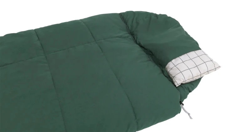 Śpiwór syntetyczny Outwell Camper Prime 200cm Zielony (Zamek: Lewy)