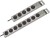 Brennenstuhl Super-Solid Surge Protection 4.500 A Srebrny 8 x gniazdo sieciowe 2,5 m