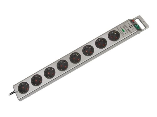 Brennenstuhl Super-Solid Surge Protection 4.500 A Srebrny 8 x gniazdo sieciowe 2,5 m