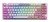 MSI FORGE GK600 TKL WIRELESS VIOLET klawiatura Gaming USB + Bluetooth QWERTY Hiszpański Różowy, Fioletowy, Biały