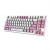 MSI FORGE GK600 TKL WIRELESS VIOLET klawiatura Gaming USB + Bluetooth QWERTY Hiszpański Różowy, Fioletowy, Biały