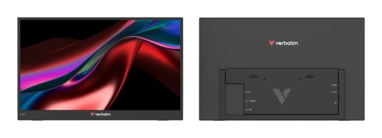 Verbatim Portable 15.6" FHD Monitor LIGHT Przenośny monitor Czarny 39,6 cm (15.6") LCD 1920 x 1080 px