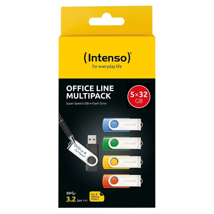 Intenso 3543585 pamięć USB 32 GB USB Typu-A 3.2 Gen 1 (3.1 Gen 1) Wielobarwny