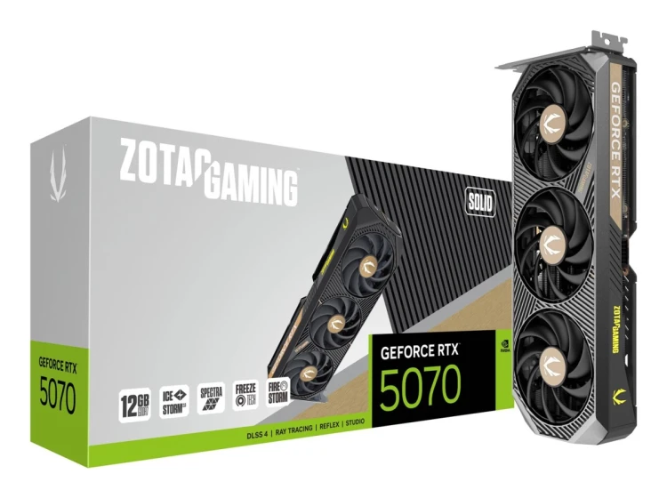 Zotac GAMING GeForce RTX 5070 SOLID NVIDIA 12 GB GDDR7