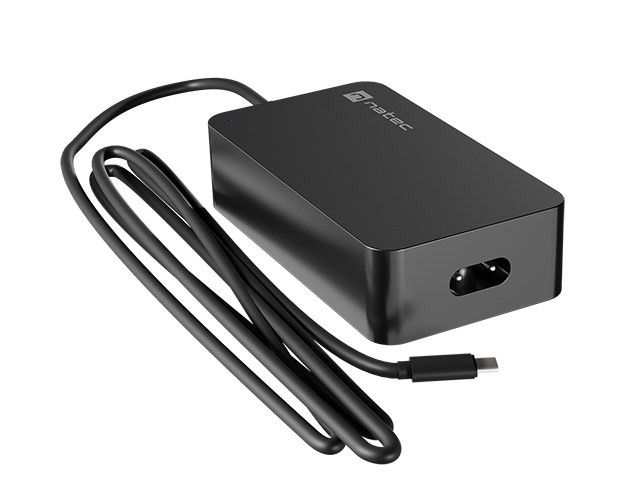 NATEC ZASILACZ ŁADOWARKA GRAYLING GAN USB-C 65W DO LAPTOPÓW, TABLETÓW, TELEFONÓW