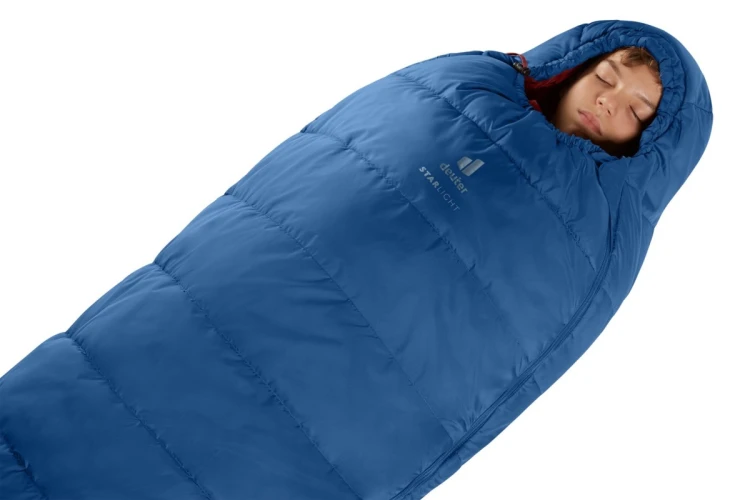 Śpiwór dziecięcy Deuter Starlight (130-170 cm) - nightblue/redwood