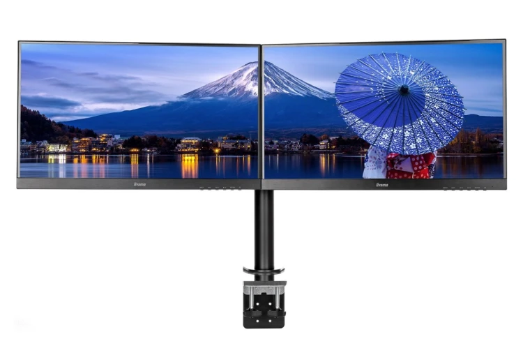 Uchwyt biurkowy na 2 ekrany Iiyama DS1002C-B1