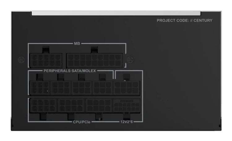 Montech CENTURY II moduł zasilaczy 850 W 20+4 pin ATX ATX Srebrny, Czarny