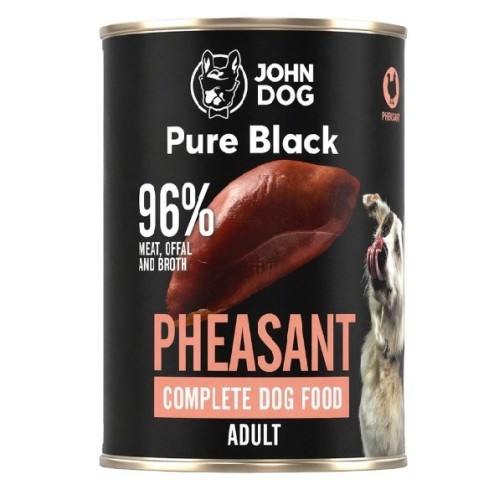 John Dog PURE BLACK DOROSŁY BAŻANT 400g