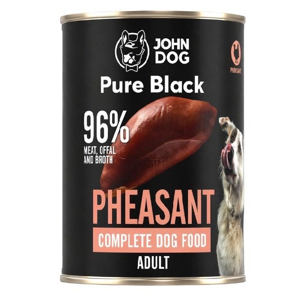 John Dog PURE BLACK DOROSŁY BAŻANT 400g