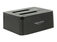 DeLOCK 62661 stacja dokująca do dysków twardych USB 3.2 Gen 1 (3.1 Gen 1) Type-B Czarny