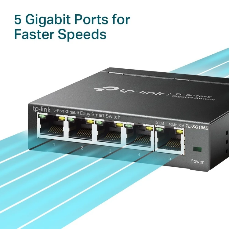 Switch TP-LINK TL-SG105E (5x 10/100/1000Mbps)