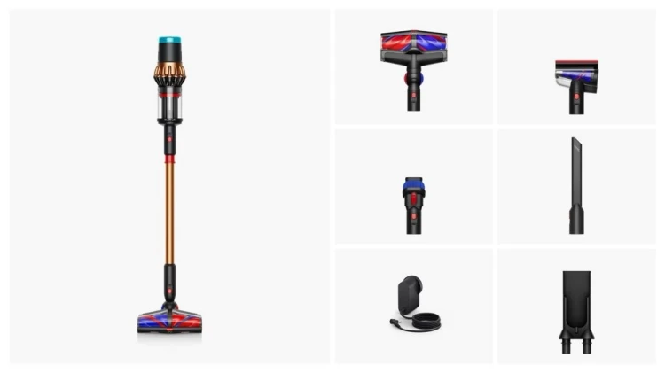 Dyson V16 Piston Animal Odkurzacz stojący 2 w 1 Bateria Suchy HEPA Bez worka 1,3 l 900 W Czarny, Miedziany
