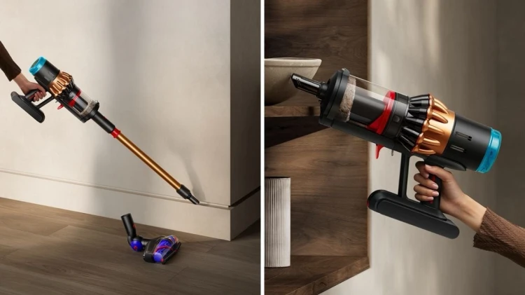 Dyson V16 Piston Animal Odkurzacz stojący 2 w 1 Bateria Suchy HEPA Bez worka 1,3 l 900 W Czarny, Miedziany
