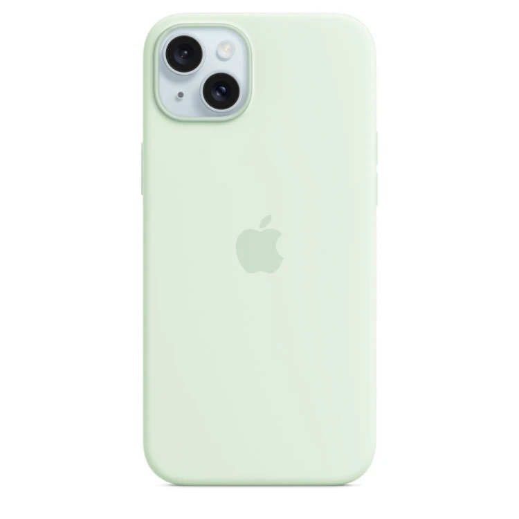 Silikonowe etui Apple z MagSafe Soft Mint, do Apple iPhone 15 Plus, MT103ZM/A