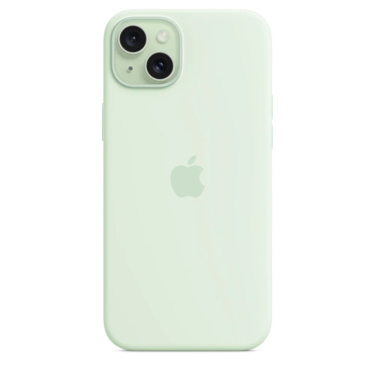 Silikonowe etui Apple z MagSafe Soft Mint, do Apple iPhone 15 Plus, MT103ZM/A