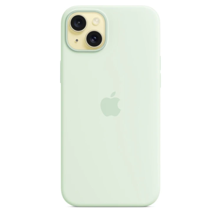 Silikonowe etui Apple z MagSafe Soft Mint, do Apple iPhone 15 Plus, MT103ZM/A