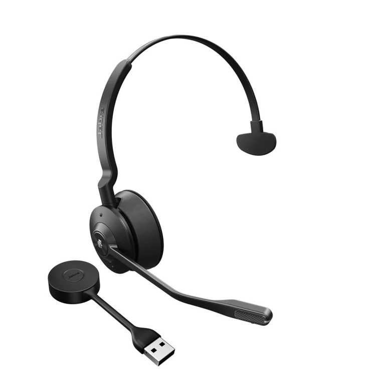 Jabra Engage 55 Zestaw słuchawkowy Bezprzewodowy Opaska na głowę Biuro/centrum telefoniczne Czarny, Tytan