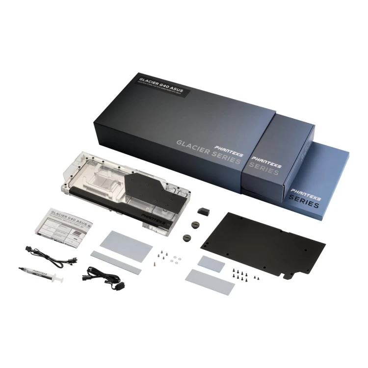 Phanteks Glacier G40 Blok wodny + Backplate