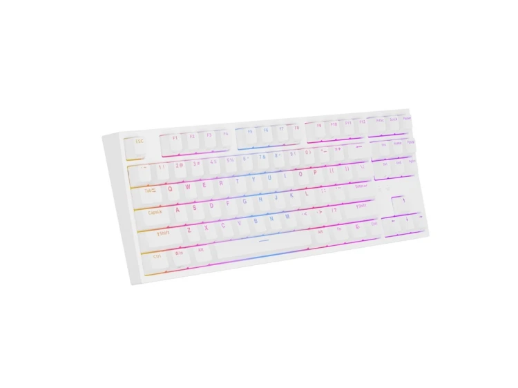 GENESIS Thor 404 TKL klawiatura Gaming USB QWERTY Amerykański międzynarodowy Biały