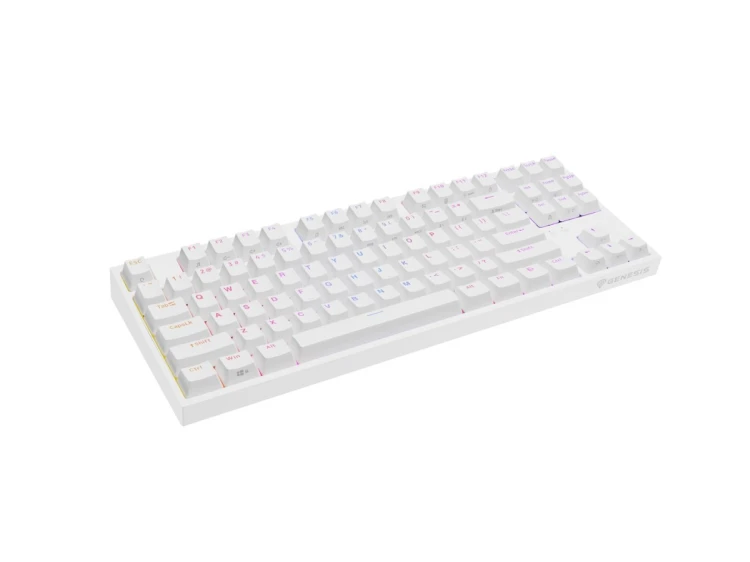 GENESIS Thor 404 TKL klawiatura Gaming USB QWERTY Amerykański międzynarodowy Biały