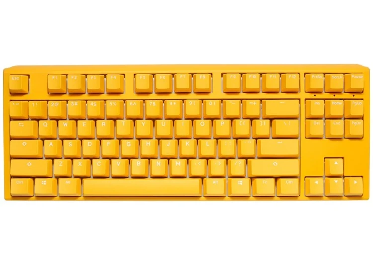 Ducky One 3 Yellow TKL klawiatura Gaming USB Niemiecki Żółty