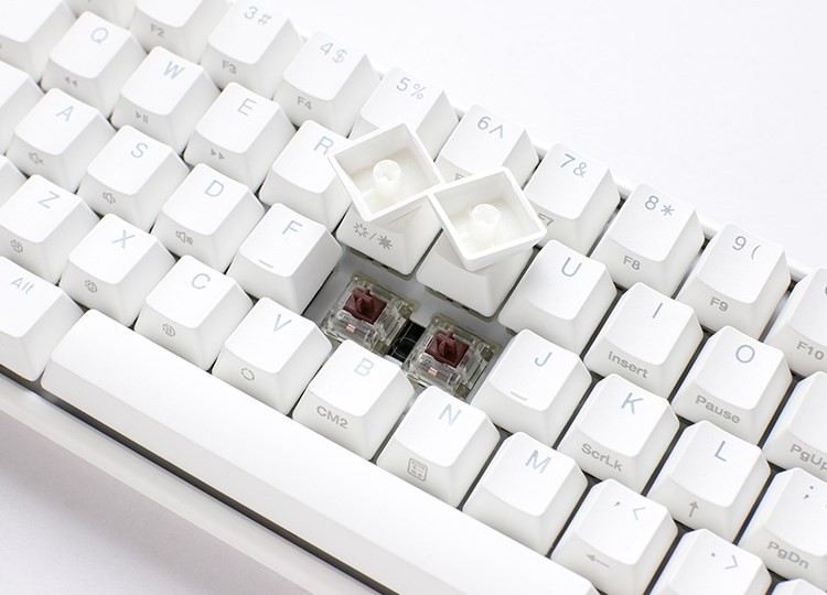 Ducky One 3 Mini Pure White klawiatura Gaming USB Niemiecki Biały
