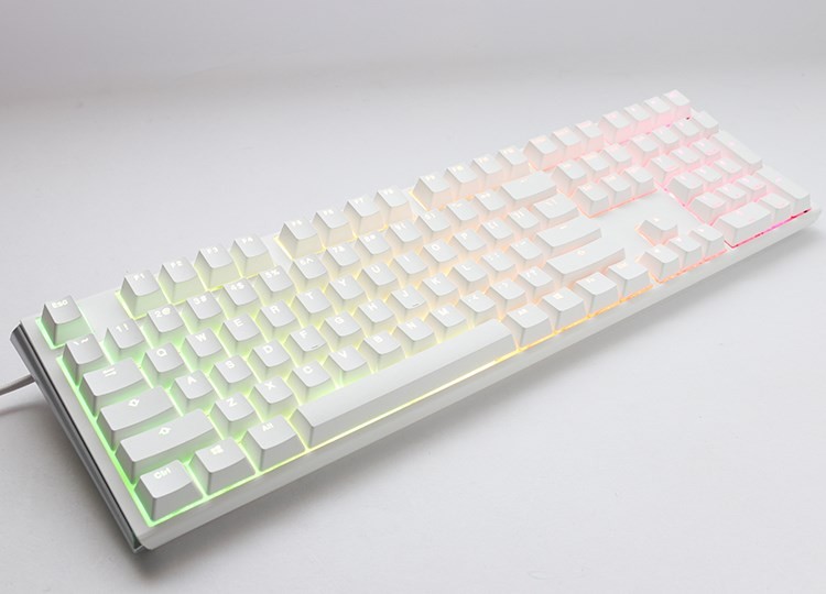 Ducky One 3 Classic Pure White klawiatura Gaming USB Niemiecki Biały