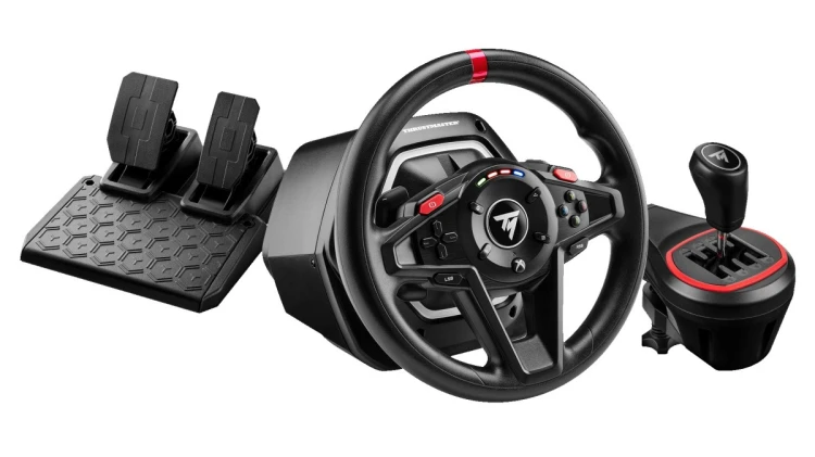 Thrustmaster T128 Shifter Pack, Kierownica + Pedały, PC, Xbox, Przycisk hamulca ręcznego, Przycisk View, Przycisk ustawień, Przyciski kierunkowe, Przy