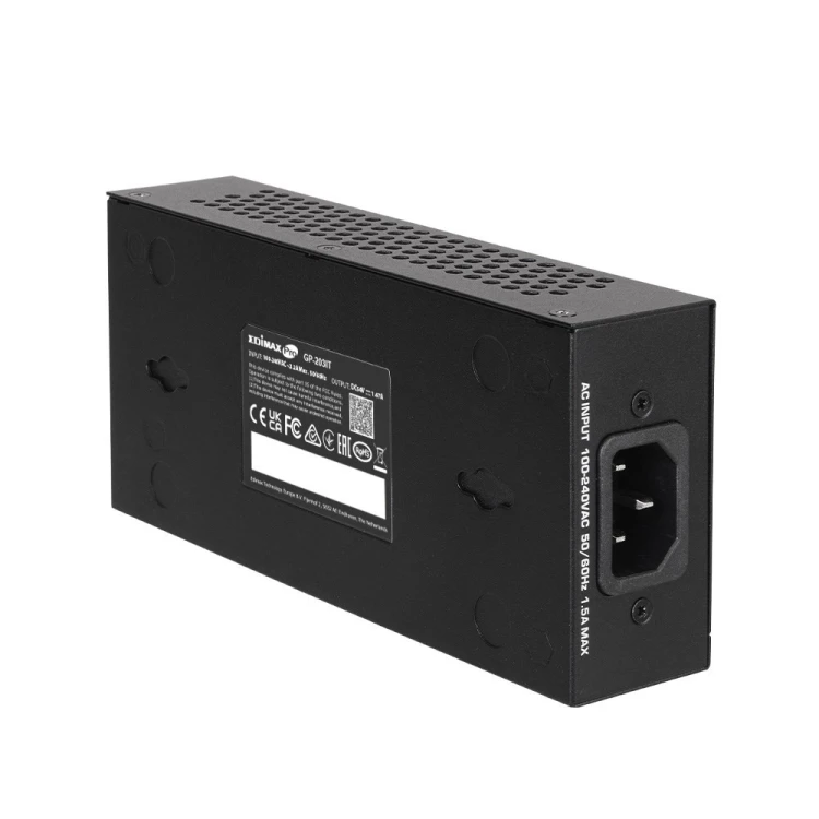 Edimax GP-203IT adapter PoE 2.5 Gigabit Ethernet, Fast Ethernet, Gigabit Ethernet