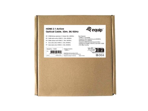 Ultra High Speed - Kabel HDMI z Ethernetem - HDMI męski na męski HDMI - 50,0 m - Aktywny kabel optyczny (AOC), obsługa 8K 60 Hz