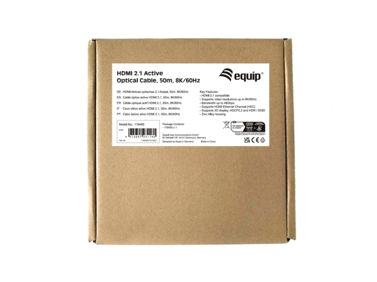 Ultra High Speed - Kabel HDMI z Ethernetem - HDMI męski na męski HDMI - 50,0 m - Aktywny kabel optyczny (AOC), obsługa 8K 60 Hz