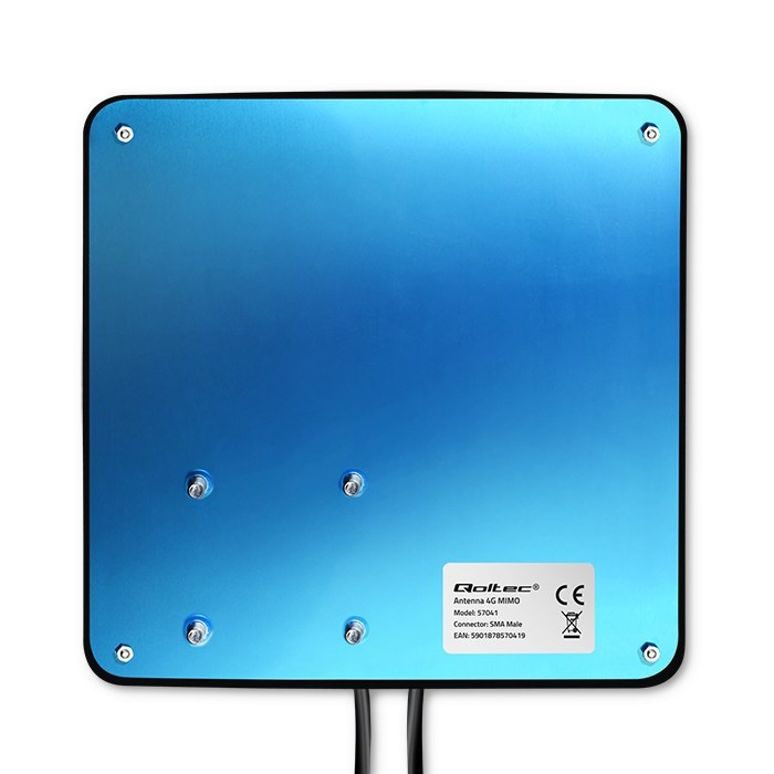 Qoltec Antena 4G LTE DUAL MIMO booster 35dBi 50W 2xSMA męski (57041)