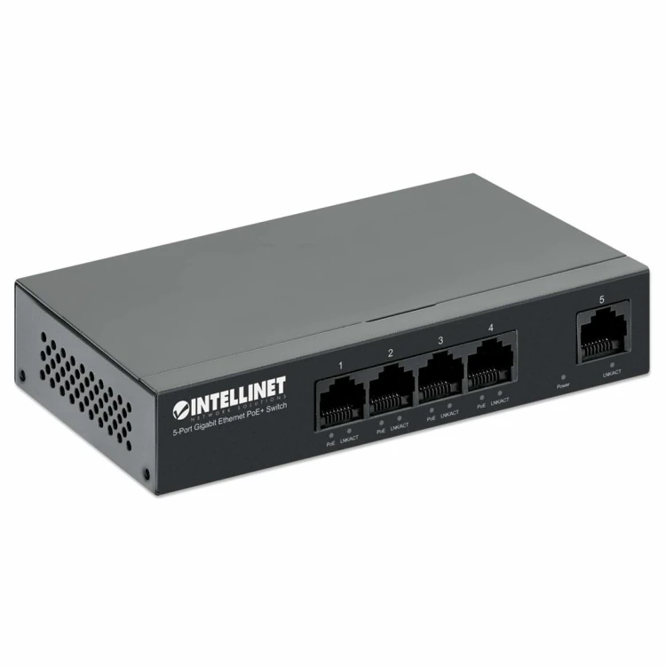 Intellinet 561792 przełącznik sieciowy Gigabit Ethernet (10/100/1000) Obsługa PoE Czarny