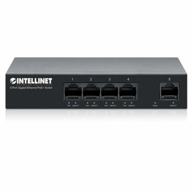 Intellinet 561792 przełącznik sieciowy Gigabit Ethernet (10/100/1000) Obsługa PoE Czarny