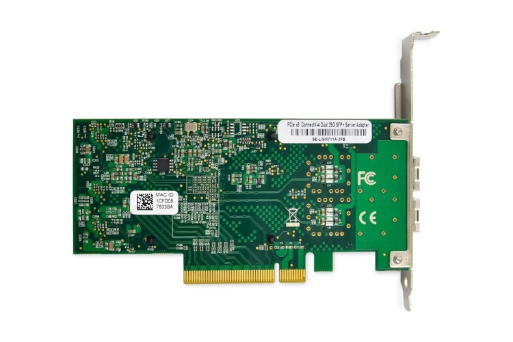 Digitus 2-portowa karta sieciowa 25 Gigabit Ethernet, SFP28, PCI Express, chipset Mellanox