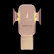 Terratec ChargeAir All Car Uchwyt aktywny Telefon komórkowy/Smartfon, Smartwatch Czarny