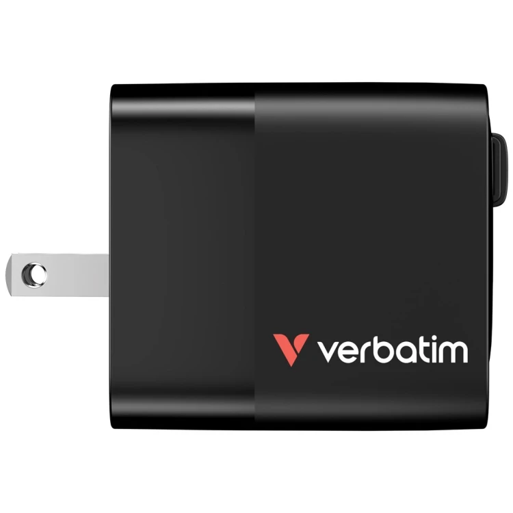 ładowarka Verbatim Gan 65W 2xUSB-C PD,1xUSB-A, retrac. Przewód 32217