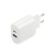 EVERACTIVE ŁADOWARKA SIECIOWA 1 X USB QUICK CHARGE 3.0 ORAZ 1 X USB-C PD PPS 25W BIAŁA SC-370Q
