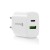 EVERACTIVE ŁADOWARKA SIECIOWA 1 X USB QUICK CHARGE 3.0 ORAZ 1 X USB-C PD PPS 25W BIAŁA SC-370Q