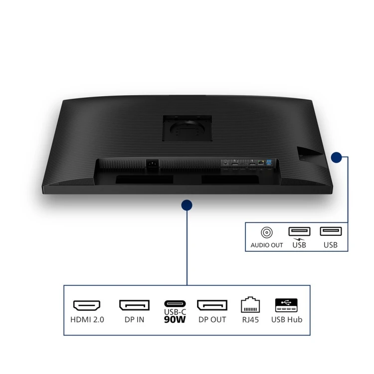 Monitor Philips 80.0cm (31.5") 32B2U3601 16:09 HDMI+DP+USB-C