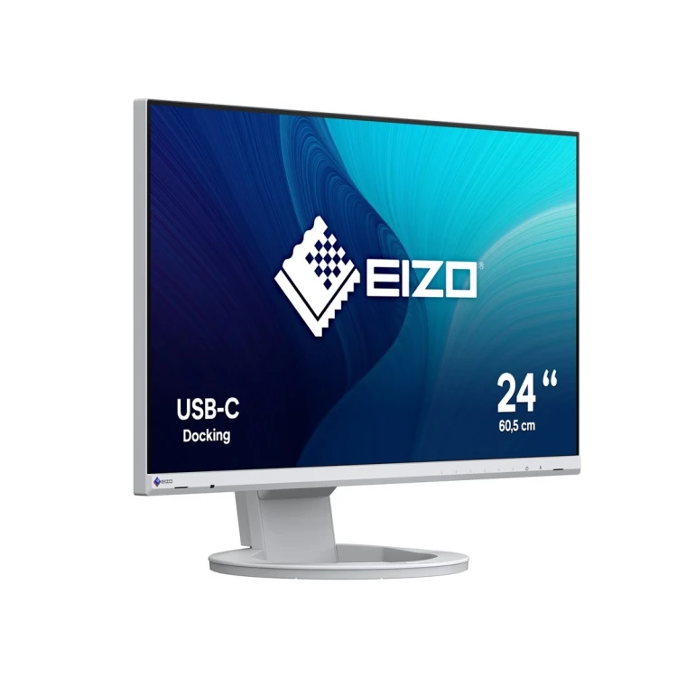 Monitor Eizo FlexScan EV2480-WT - 60 cm (23.8 Zoll), LED, IPS-Panel, Höhenverstellung, Pivot, Lautsprecher, USB-C, DisplayPort, HDMI