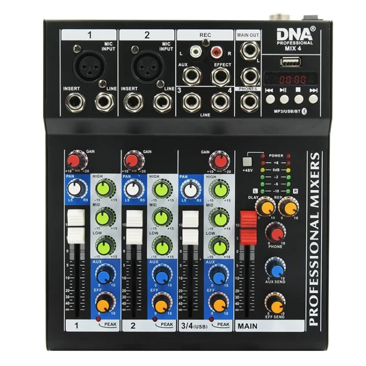 DNA MIX 4 - Mikser audio USB MP3 analogowy 4 kanały