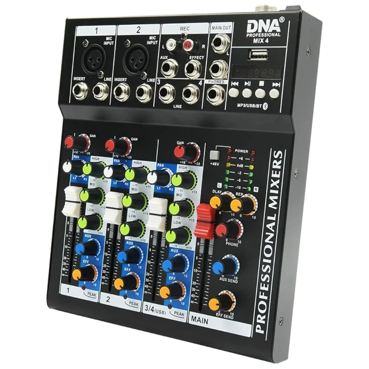 DNA MIX 4 - Mikser audio USB MP3 analogowy 4 kanały