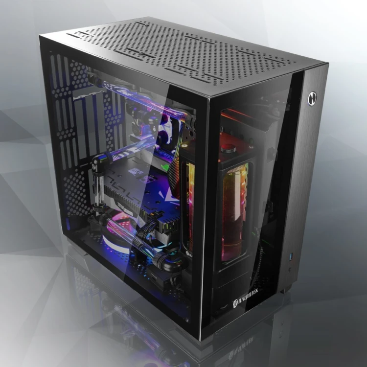 RAIJINTEK PAEAN Mini Mini Tower Czarny