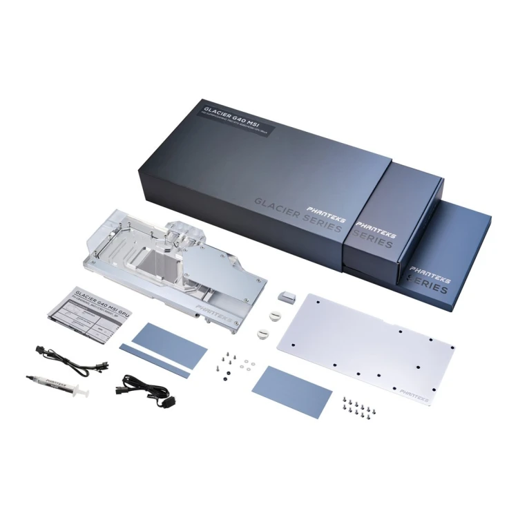 Phanteks Glacier G40 Blok wodny + Backplate