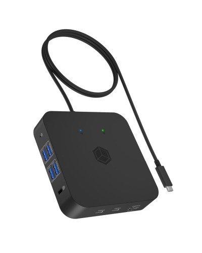 Stacja dokująca IcyBox USB-C -> USB3.2/HDMI/3.5/LAN